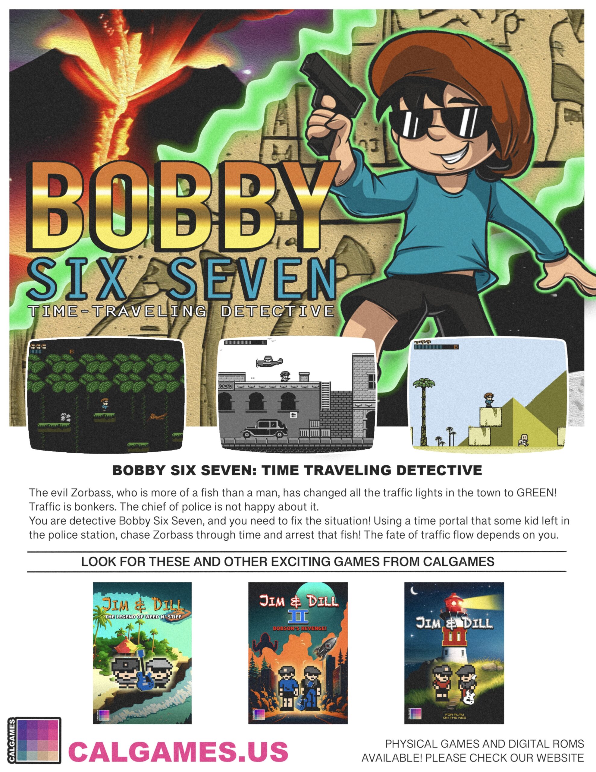 Bobby Six Seven 67 Vintage Ad NES calgames